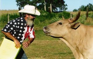 Bill Wheaton And Cowboy Cream Soda Celebrate Independence Day. (Photo courtesy Gloria Wheaton)